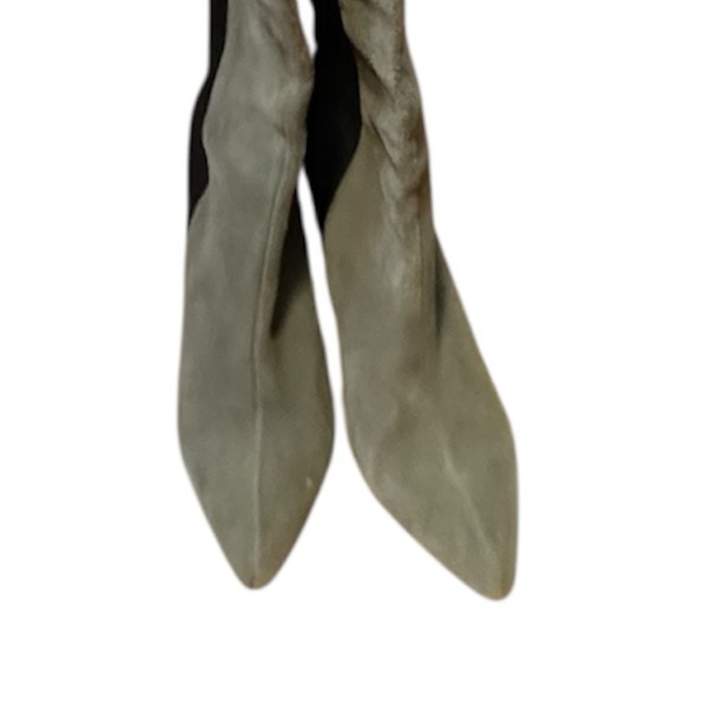 Charles David | Grey Suede & Black Neoprene‎ Over-the-Knee Boots, 8 - Picture 11 of 14